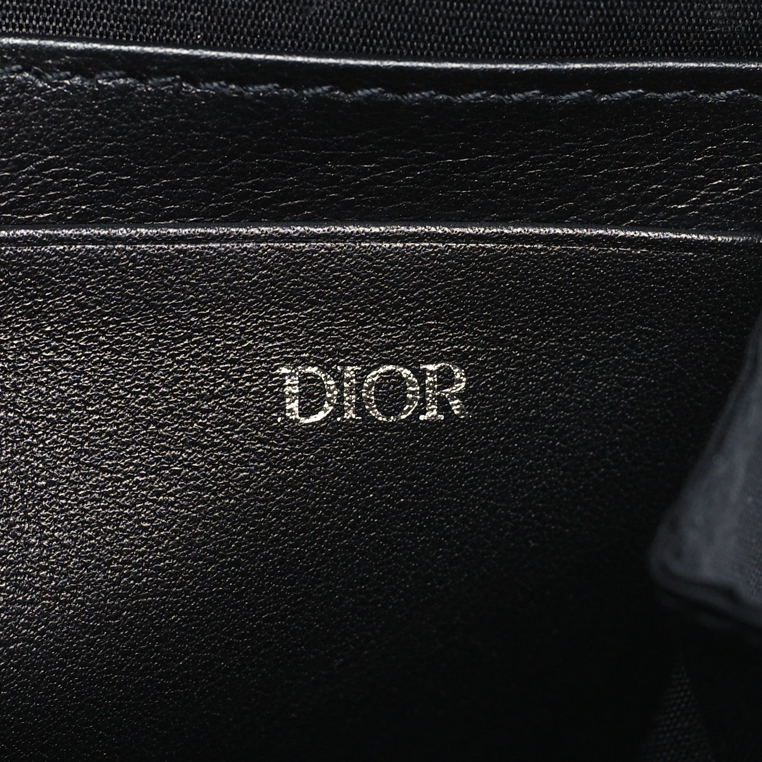 Christian Dior Oblique Zipped With Strap Pouch Black 7 of 11
