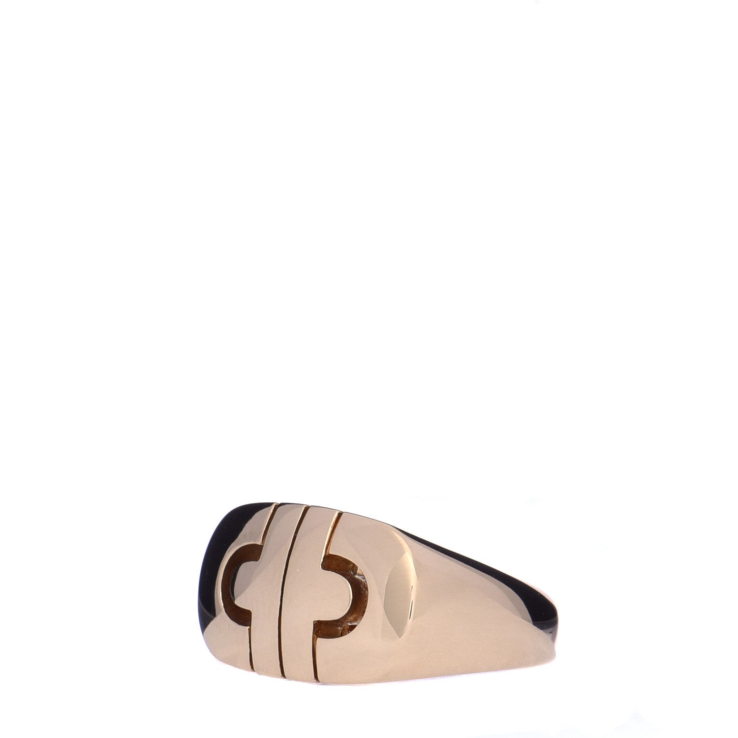 Bulgari 18K Yellow Gold Parentesi Ring 52 6 4 of 8