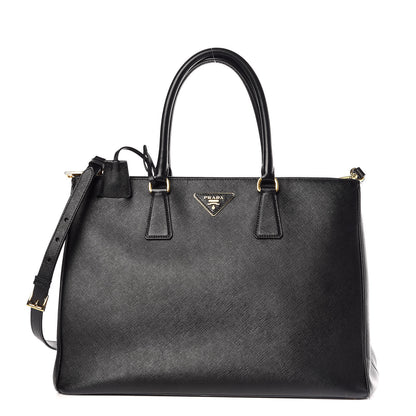 Prada Saffiano Large Galleria Double Zip Tote Black 1 of 12