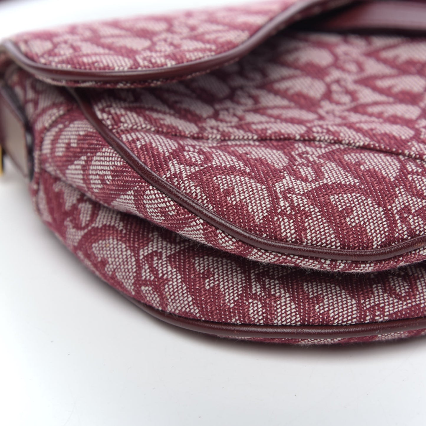 Monogram Saddle Bag Burgundy