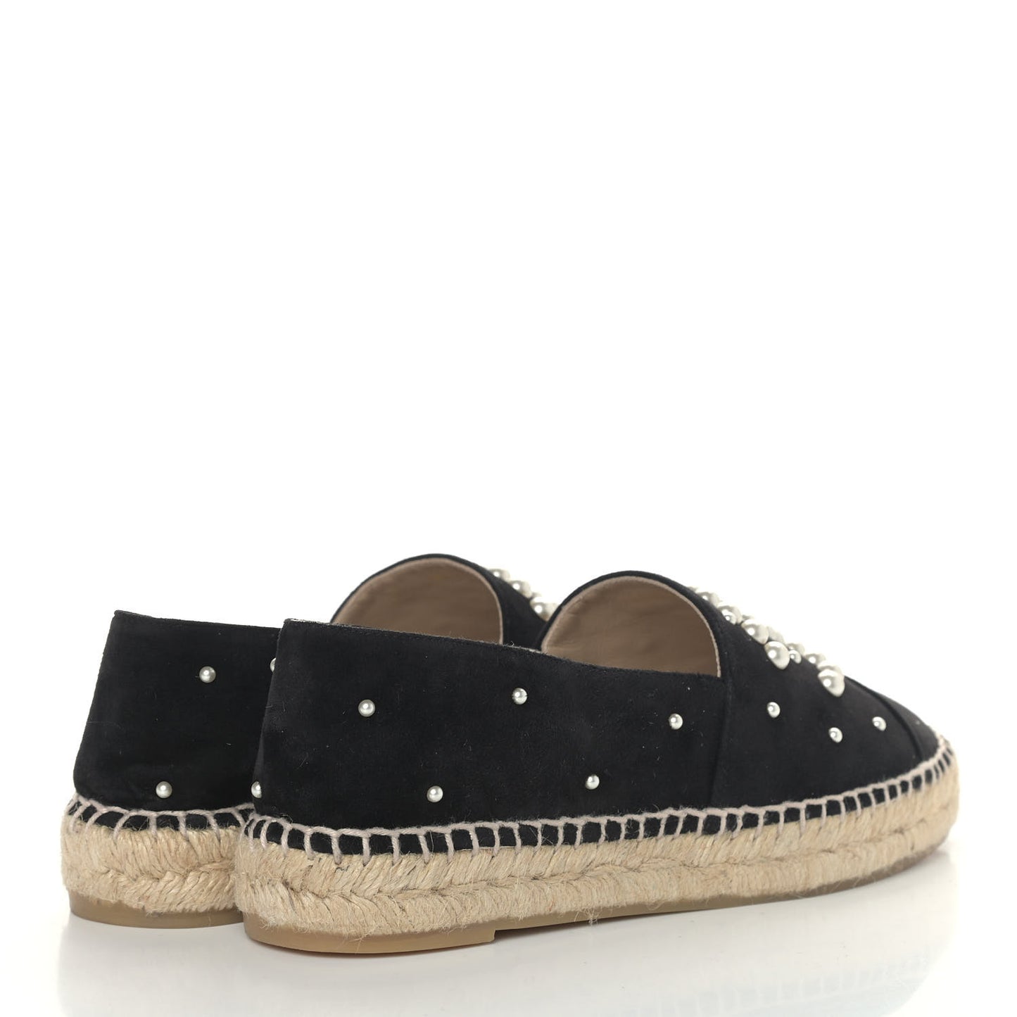 Suede Pearl CC Espadrilles 37 Black