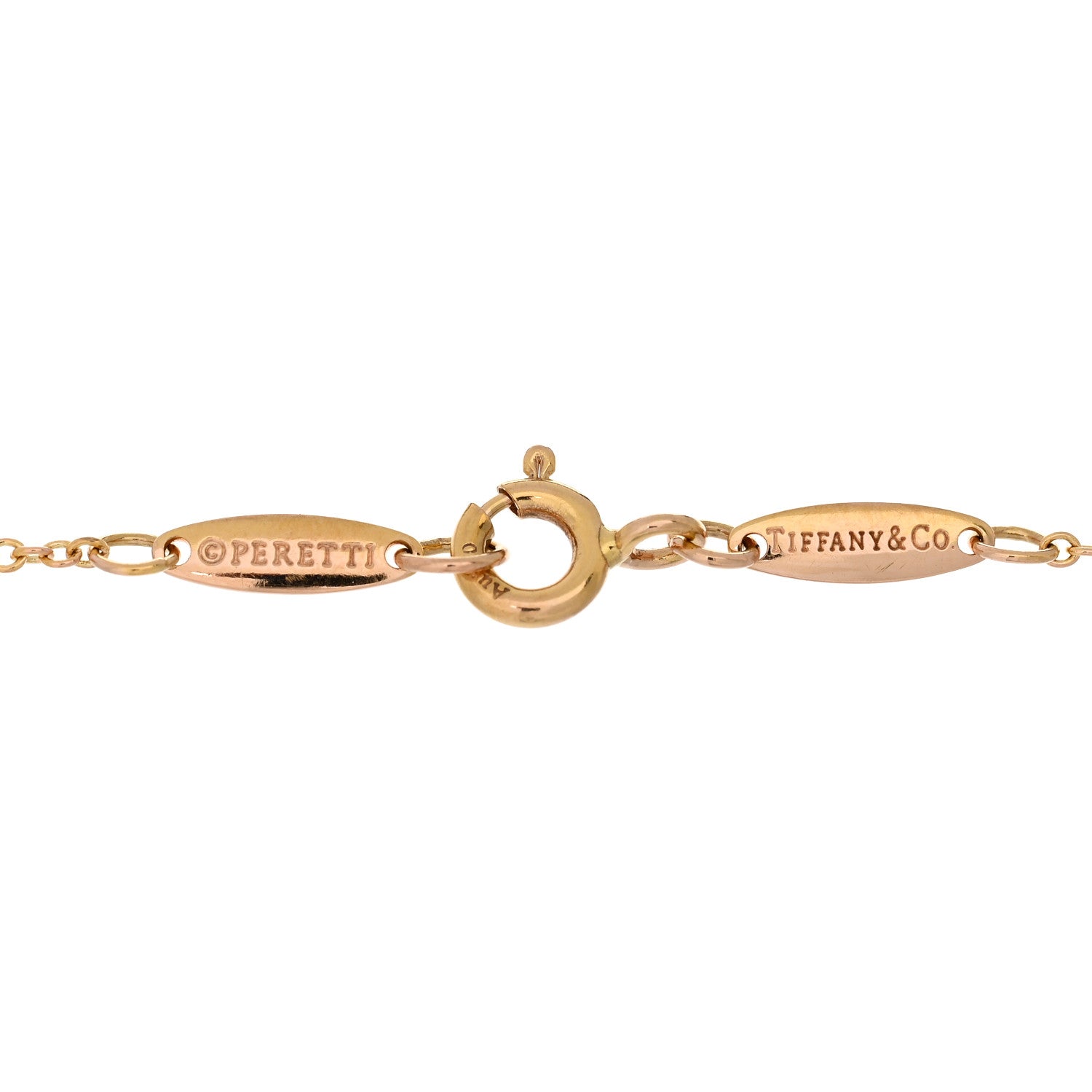 Tiffany 18K Rose Gold Diamond Elsa Peretti Diamonds by the Yard Heart Bracelet 3 of 3