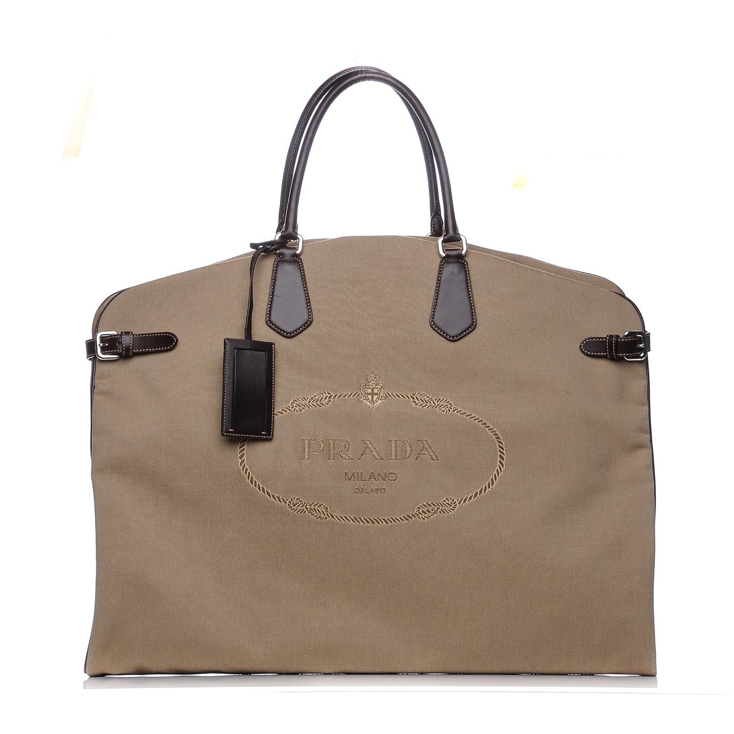 Jacquard Logo Garment Bag Corda Moro