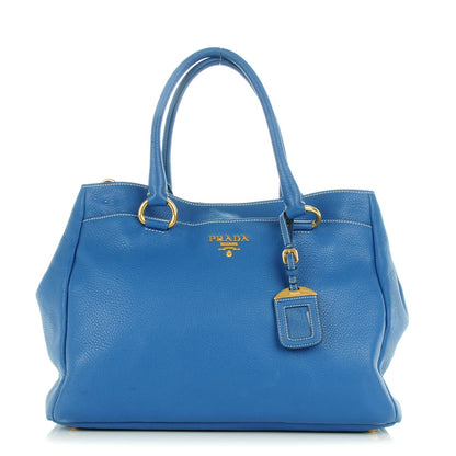 Prada Vitello Daino Tote Cobalto 1 of 7