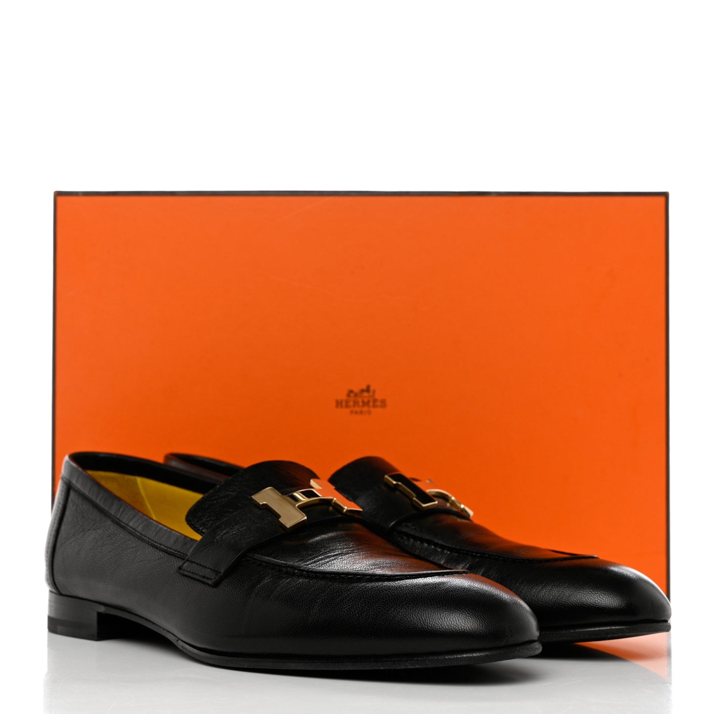 Goatskin Womens Paris Loafers 39 Black