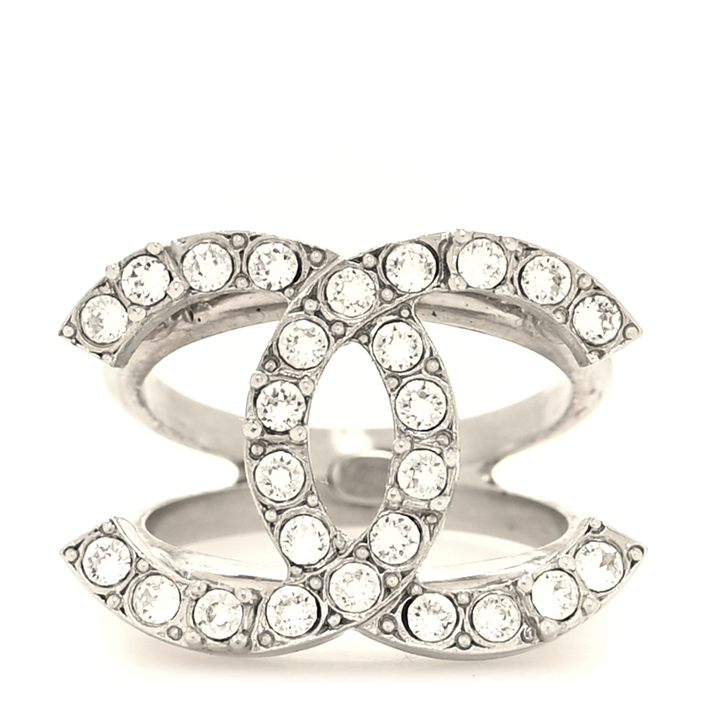 Metal Crystal Palais Garnier Ring 54/7 Silver