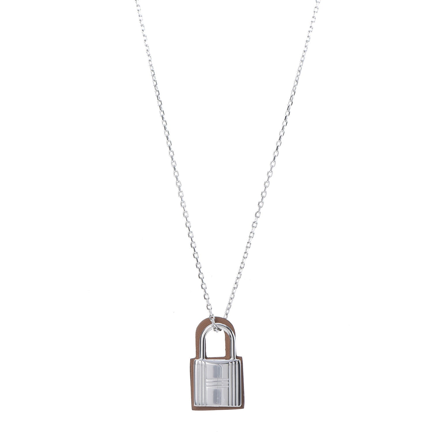 Hermes Swift O'Kelly Pendant Necklace Gold 1 of 7