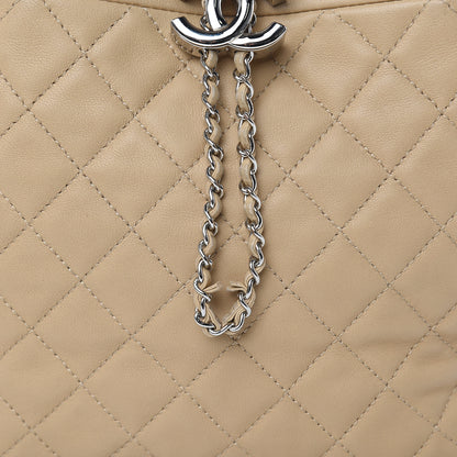 Chanel Lambskin Quilted Small CC Chain Bucket Bag Beige 15 of 18