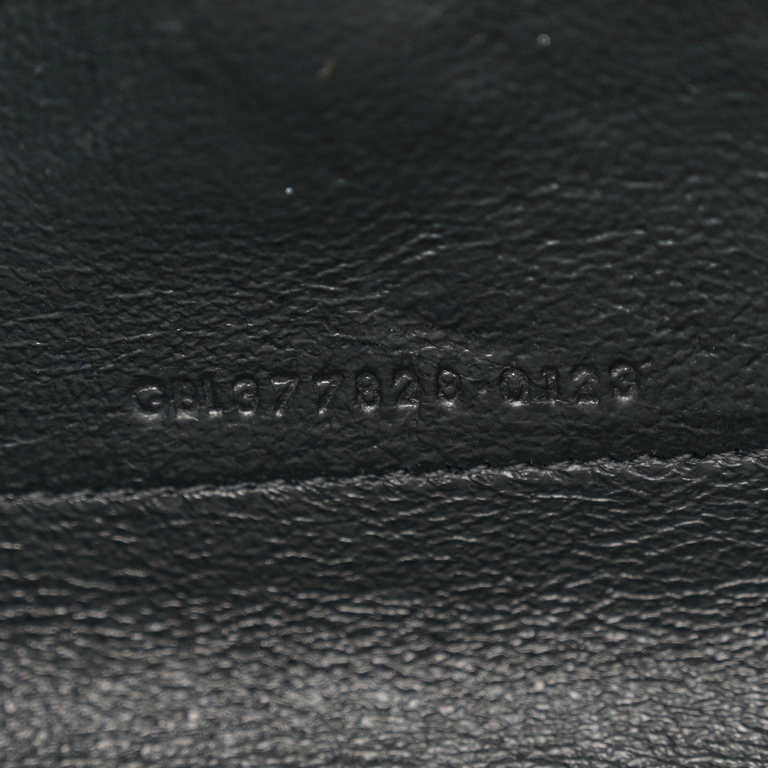 Saint Laurent Grain De Poudre Matelasse Chevron Monogram Chain Wallet Black 7 of 13