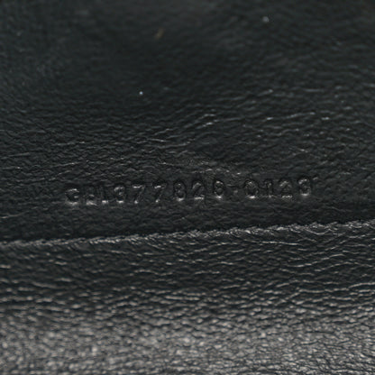 Saint Laurent Grain De Poudre Matelasse Chevron Monogram Chain Wallet Black 7 of 13