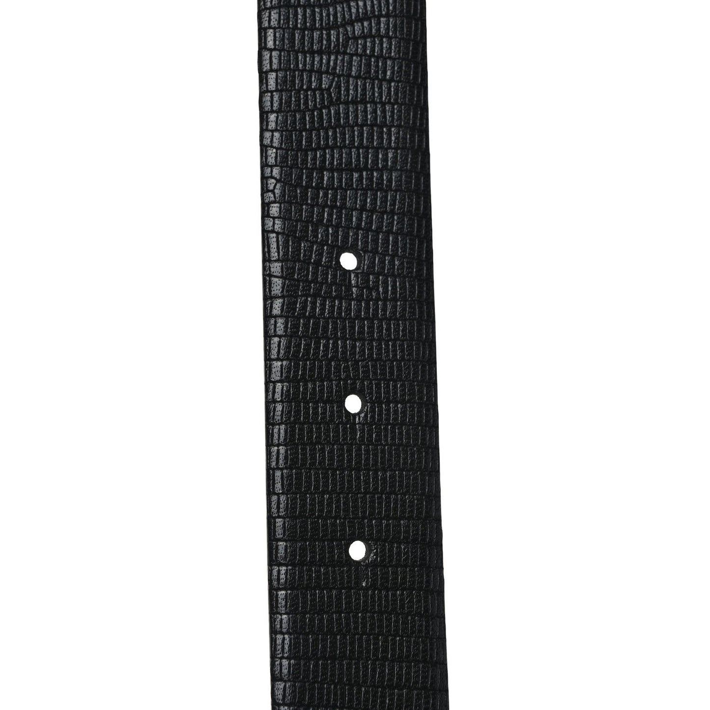 Lizard Embossed Calfskin Gripoix Poured Glass Along The Nile CC Belt 95 38 Black