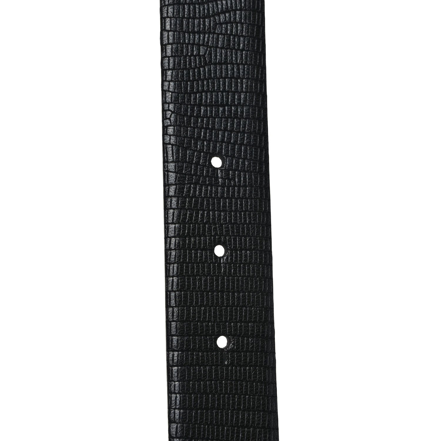 Chanel Lizard Embossed Calfskin Gripoix Poured Glass Along The Nile CC Belt 95 38 Black 4 of 5