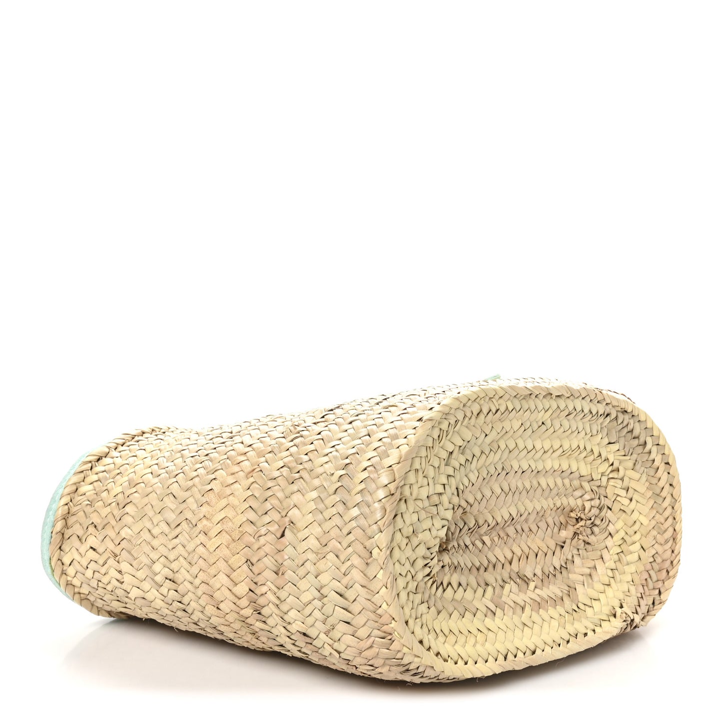 Raffia Suede Le Petit Panier Soli Light Turquoise