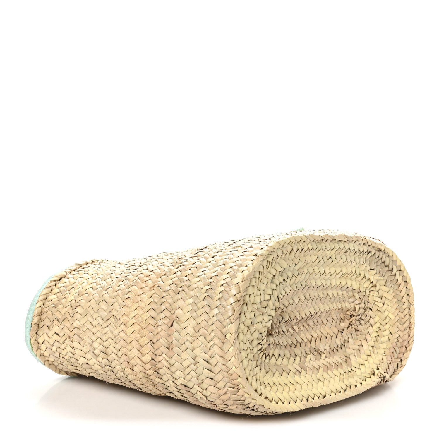 Jacquemus Raffia Suede Le Petit Panier Soli Light Turquoise 4 of 9