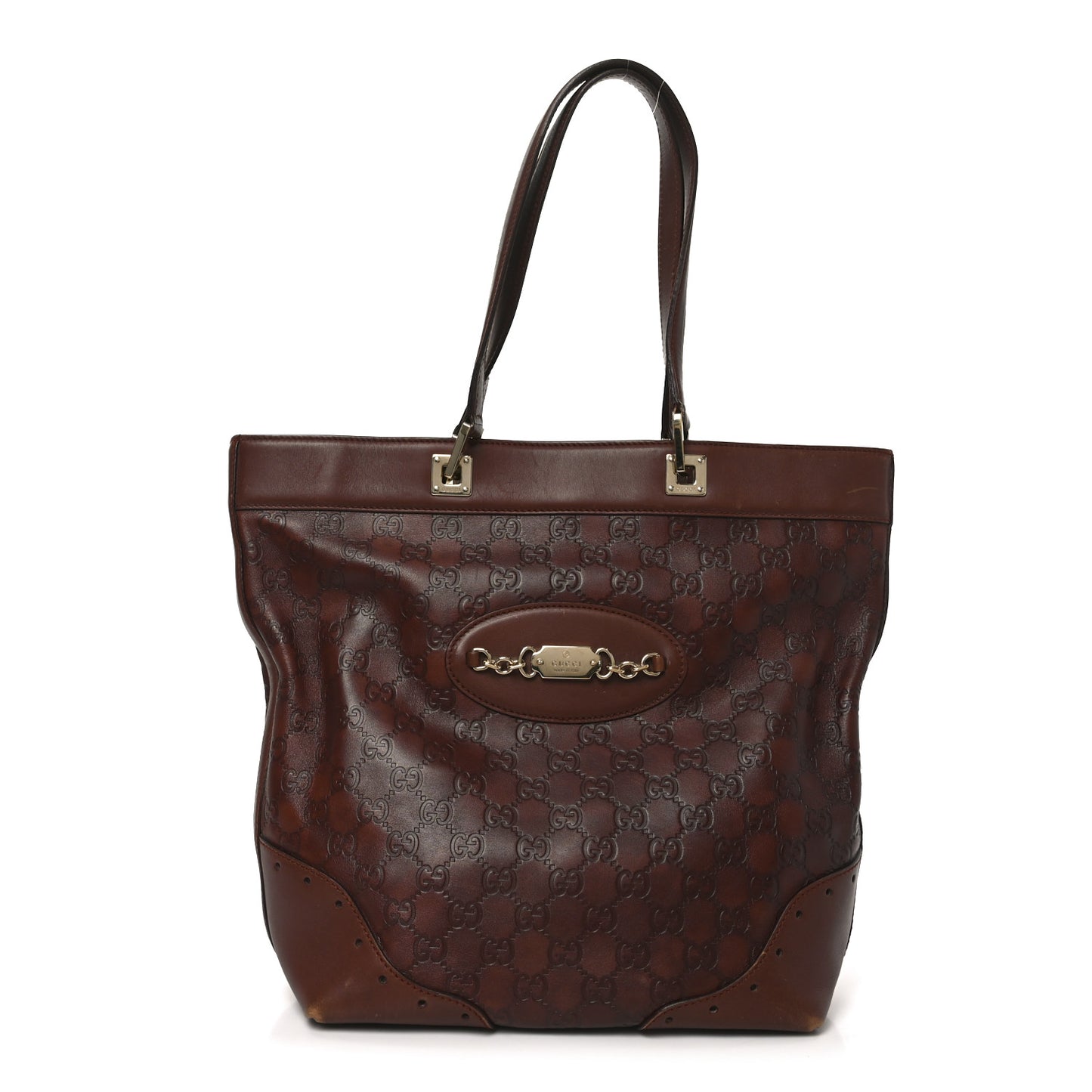 Guccissima Medium Punch Tote Brown