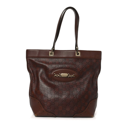 Gucci Guccissima Medium Punch Tote Brown 1 of 10