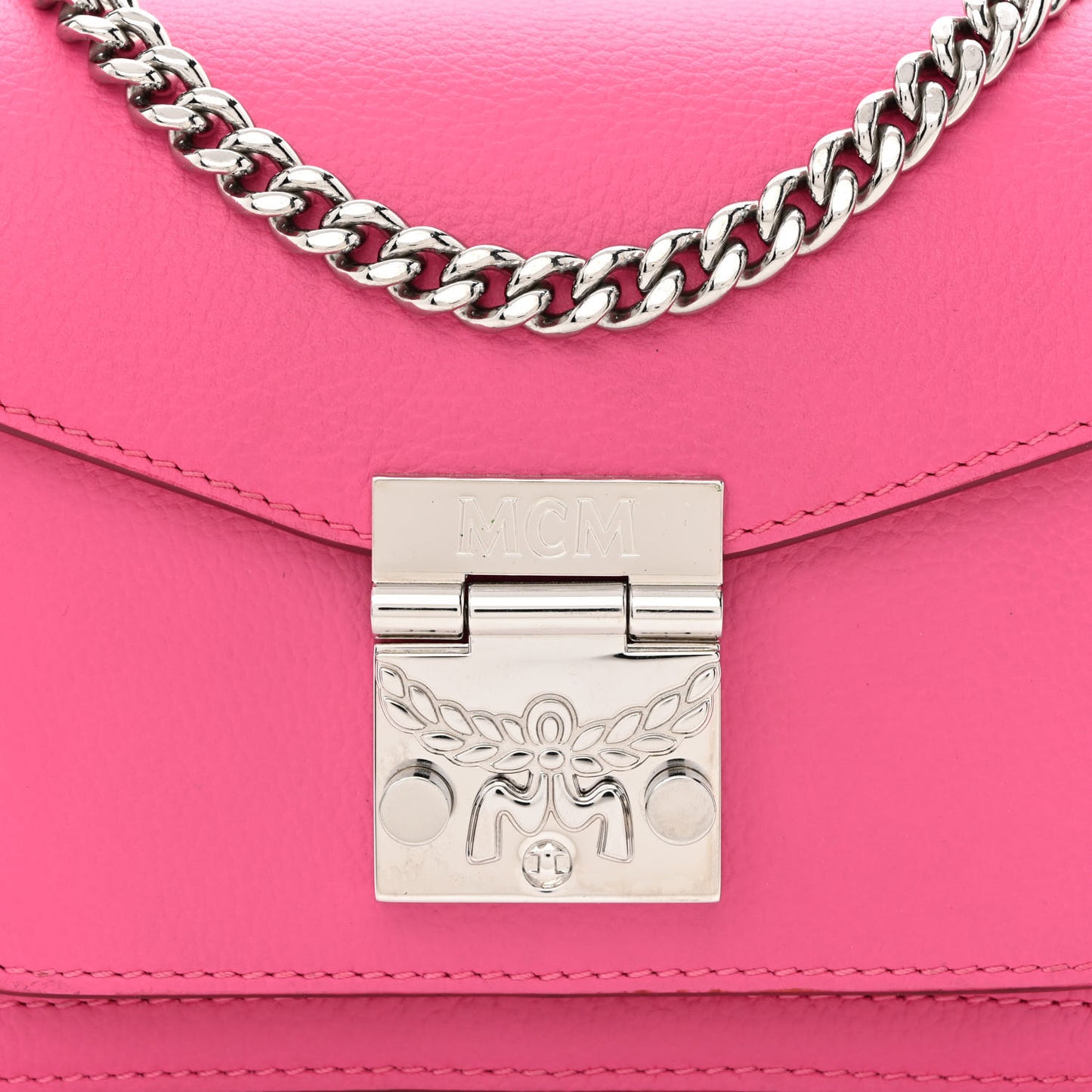 Grained Calfskin Park Avenue Calfskin Mini Patricia Crossbody Bag Sugar Pink