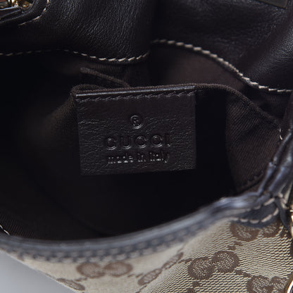 Gucci Monogram Mini Indy Top Handle Bag Dark Brown 8 of 10