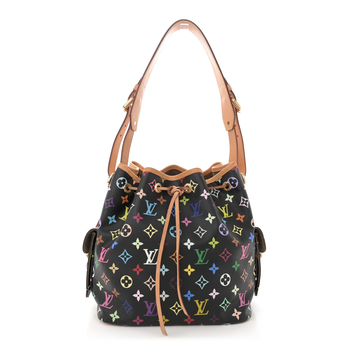 Louis Vuitton Monogram Multicolor Petit Noe Black 1 of 14