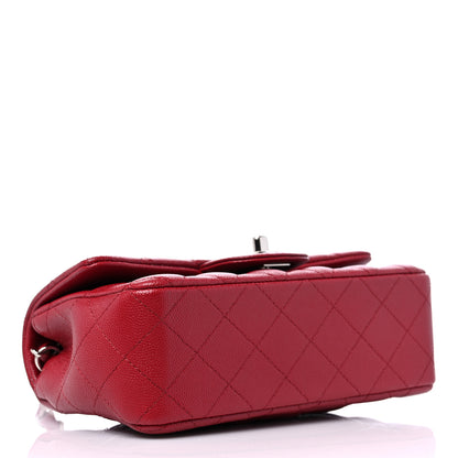 Chanel Caviar Quilted Mini Rectangular Flap Red 4 of 9
