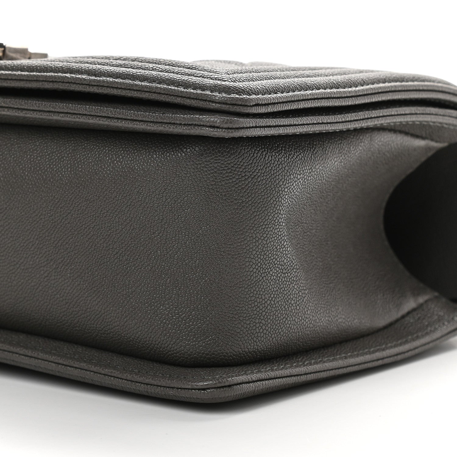 Chanel Caviar Quilted Medium Boy Flap Grey 9 of 9