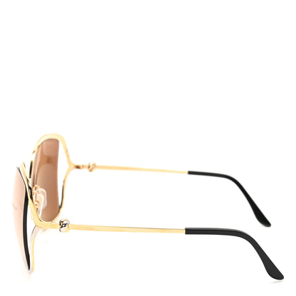 Cartier Metal Trinity Sunglasses CT0225S Brown Gold Silver 3 of 6
