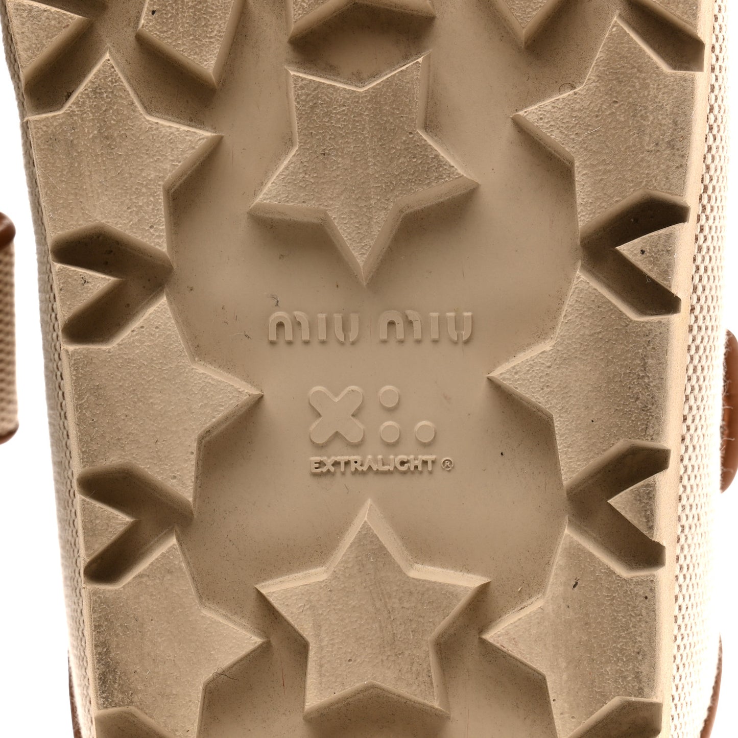 Canvas Logo Slide Sandals 38 Beige Brandy