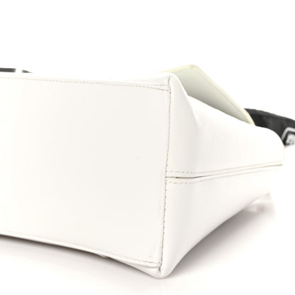 Balenciaga Calfskin S Downtown Chain Shoulder Bag White Black 10 of 10