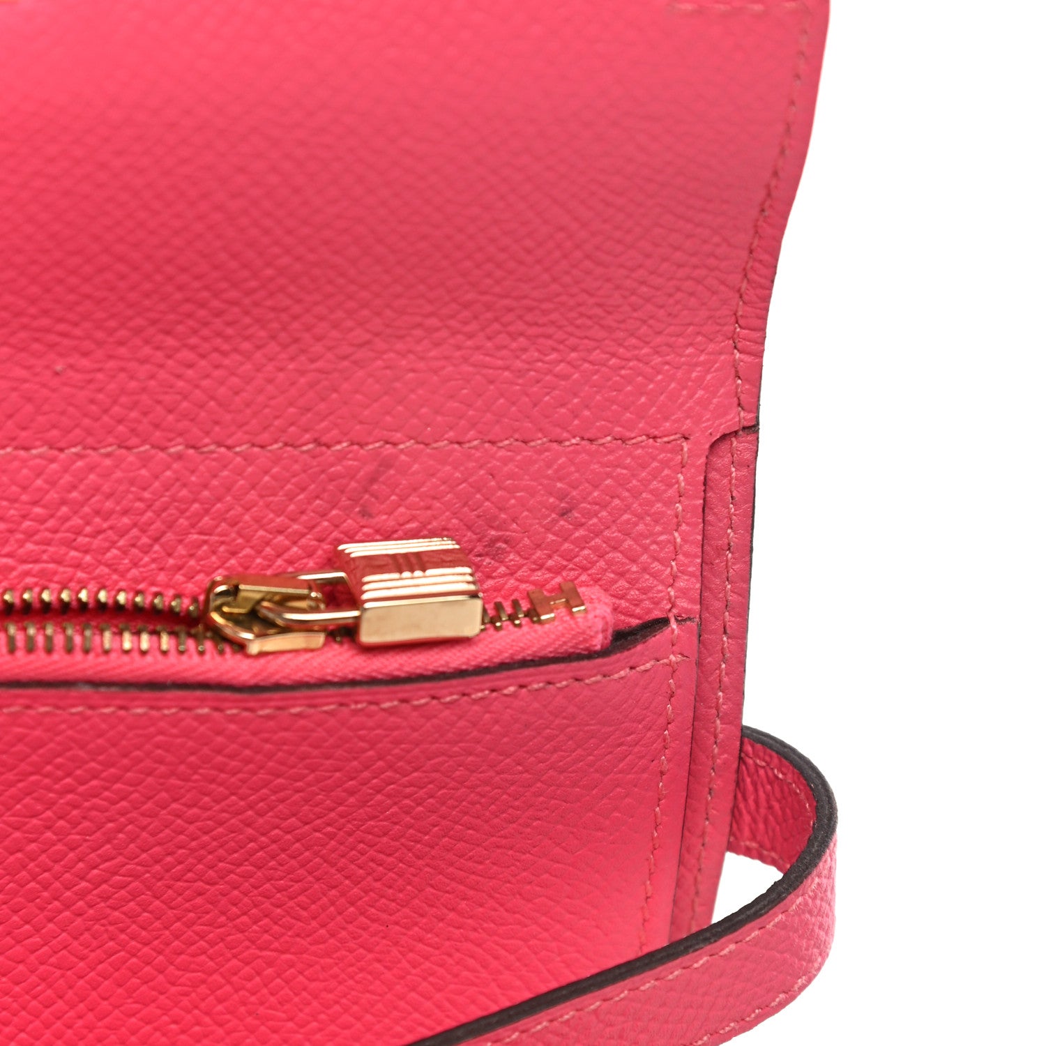 Hermes Epsom Medium Kelly Wallet Rose Extreme 10 of 12
