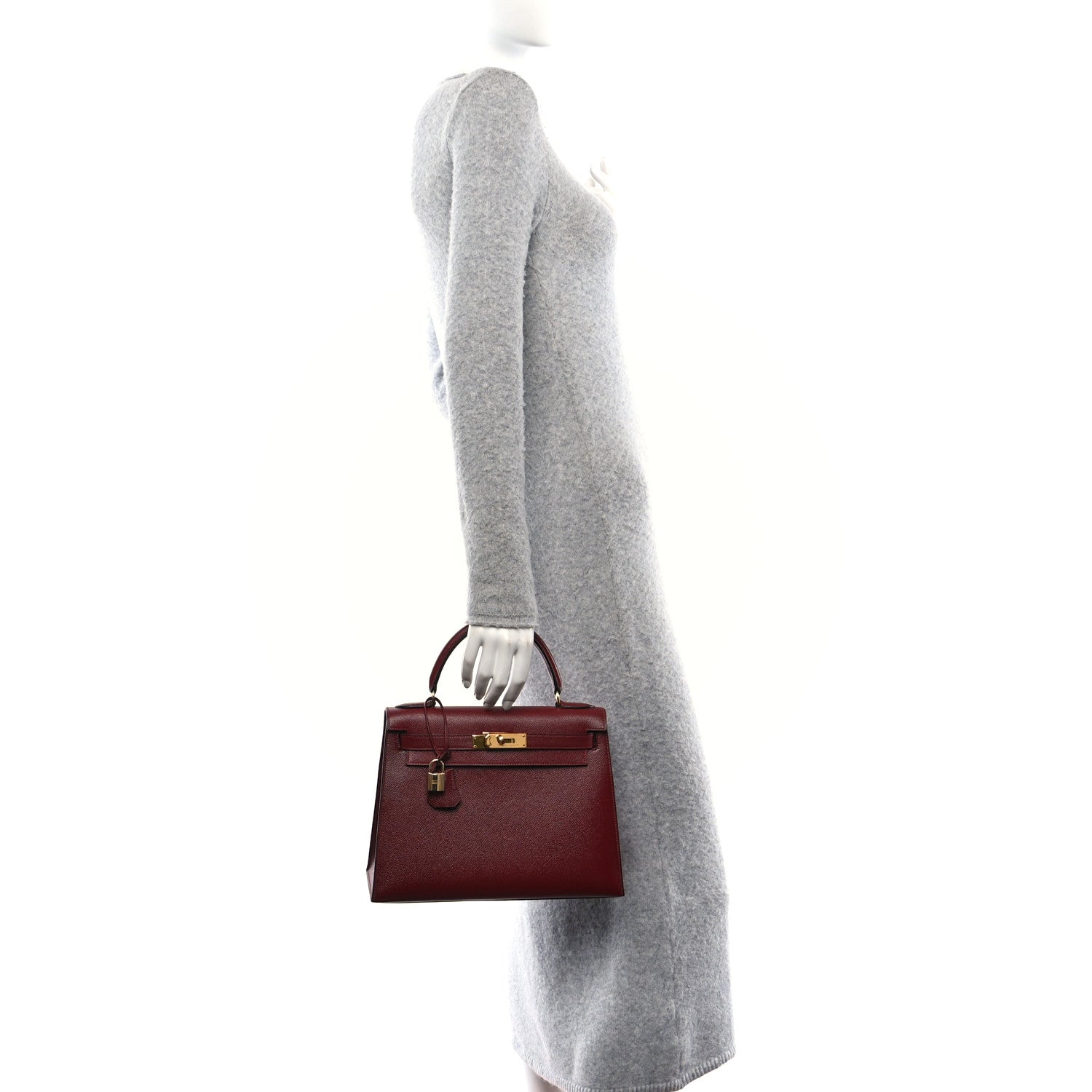 Hermes Courchevel Kelly Sellier 28 Rouge H 2 of 10