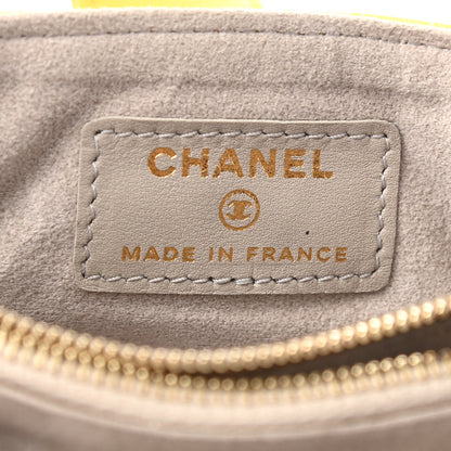 Chanel Calfskin Quilted Zipped Pocket Wallet Yellow 6 of 7
