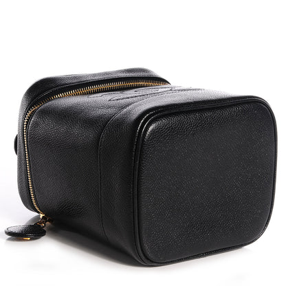 Chanel Caviar Cosmetic Vanity Bag Black 4 of 8
