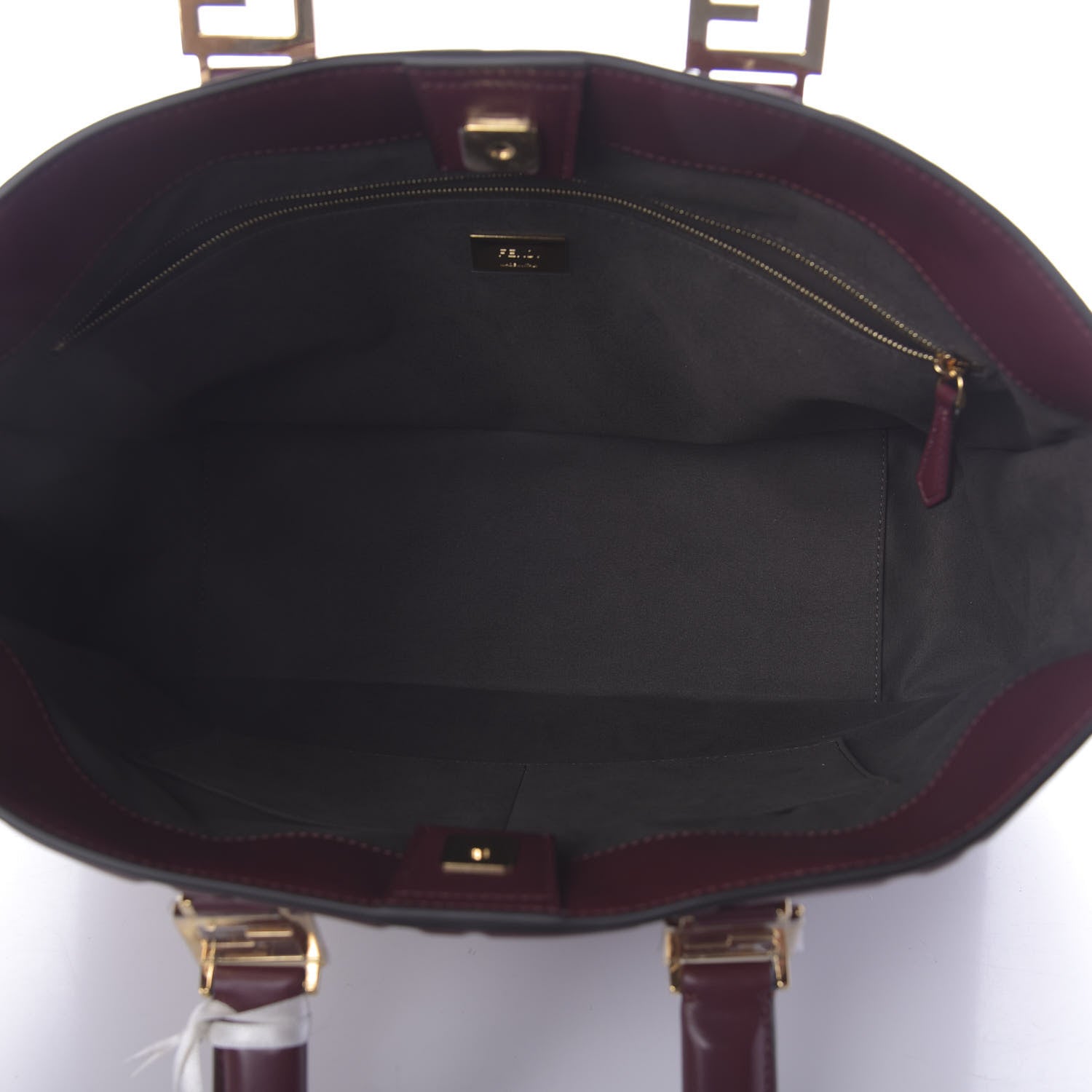 Fendi Nappa FF 1974 Embossed Medium FF Tote Barolo 6 of 10