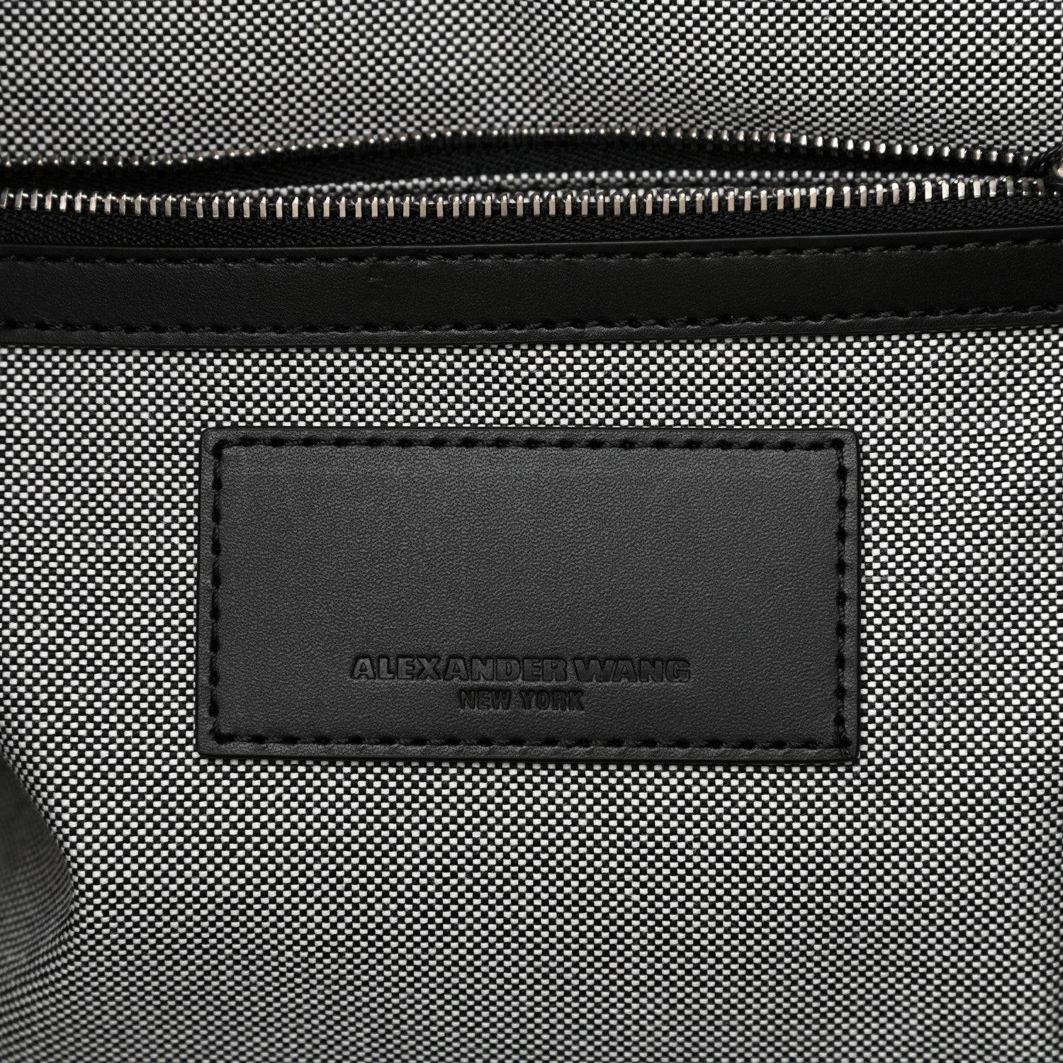 Alexander Wang Crackled Coated Canvas Extra Large AW Logo Tote Black 6 of 11