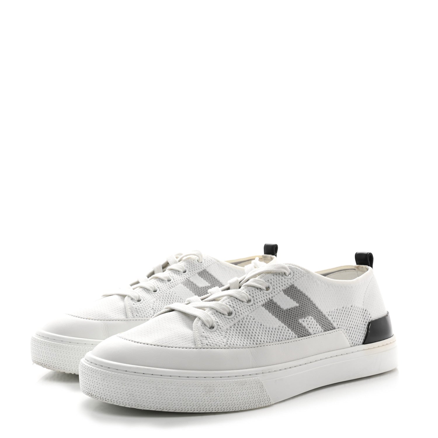 Hermes Calfskin Deep Sneakers 43 White Multicolor 3 of 10