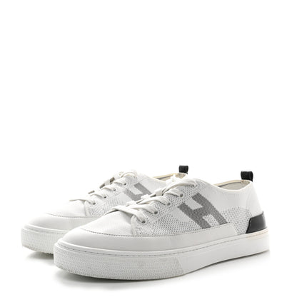 Hermes Calfskin Deep Sneakers 43 White Multicolor 3 of 10