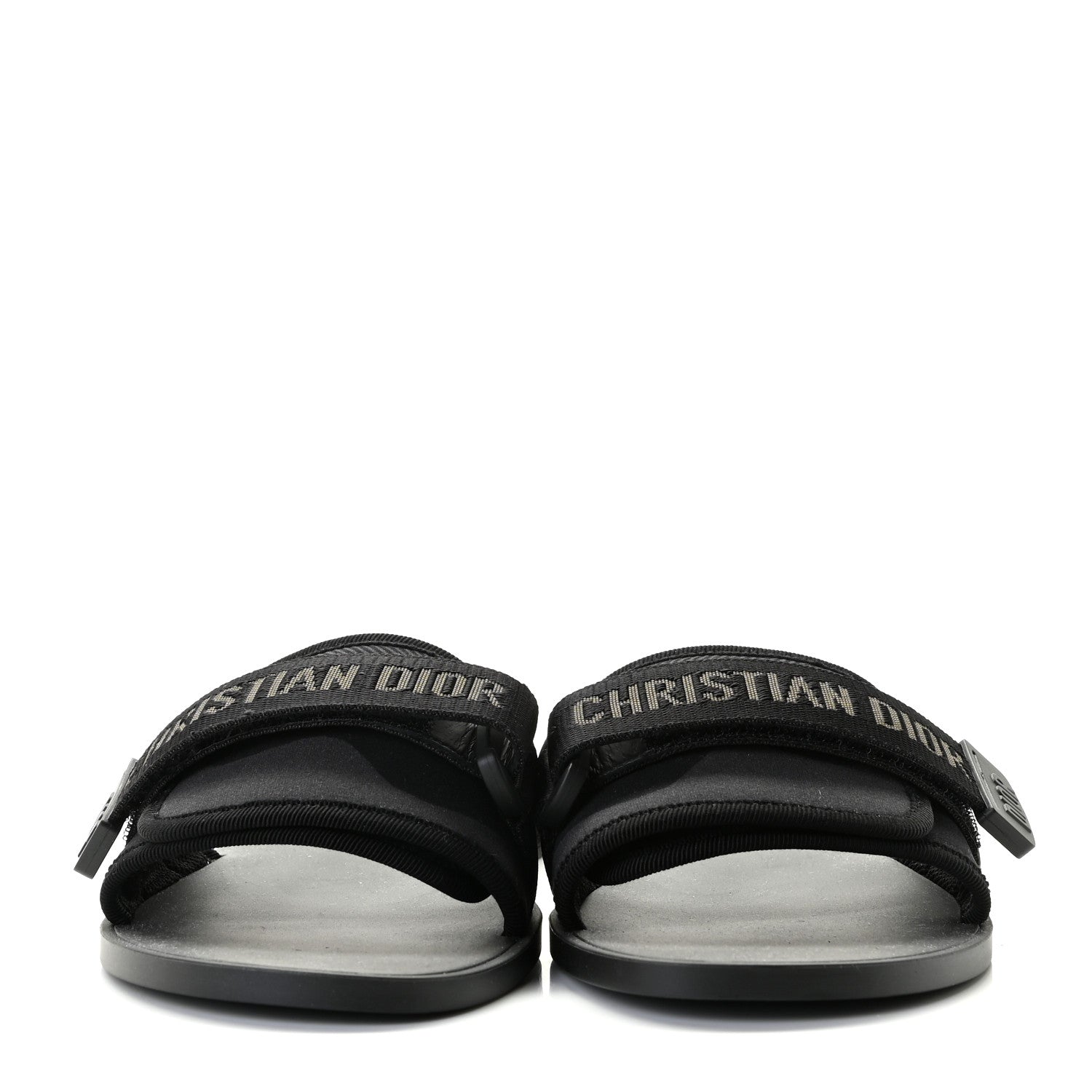 Christian Dior Technical Stretch Fabric Camouflage Dio(r)evolution Slide Sandals 39 Black Military 3 of 9
