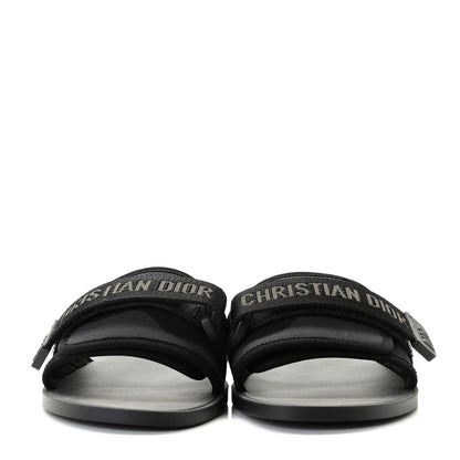 Christian Dior Technical Stretch Fabric Camouflage Dio(r)evolution Slide Sandals 39 Black Military 3 of 9