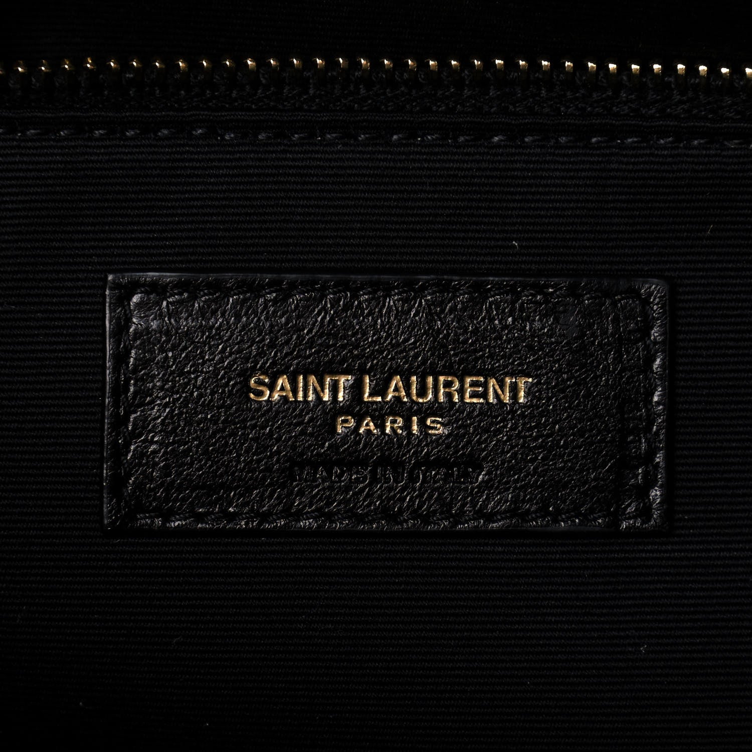 Saint Laurent Crinkled Calfskin Quilted East West Shopping Tote Black 5 of 11