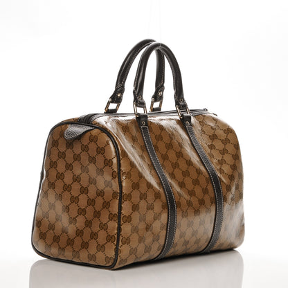 Gucci Crystal Monogram Medium Joy Boston Dark Brown 3 of 6