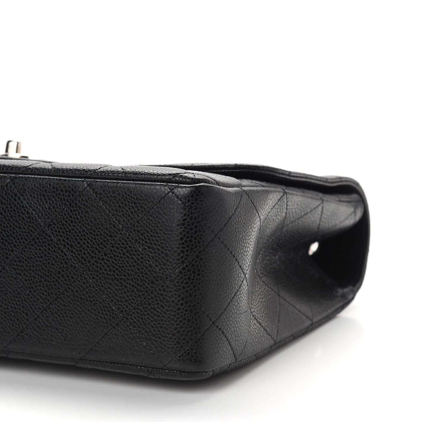 Caviar Quilted Jumbo Flap Black