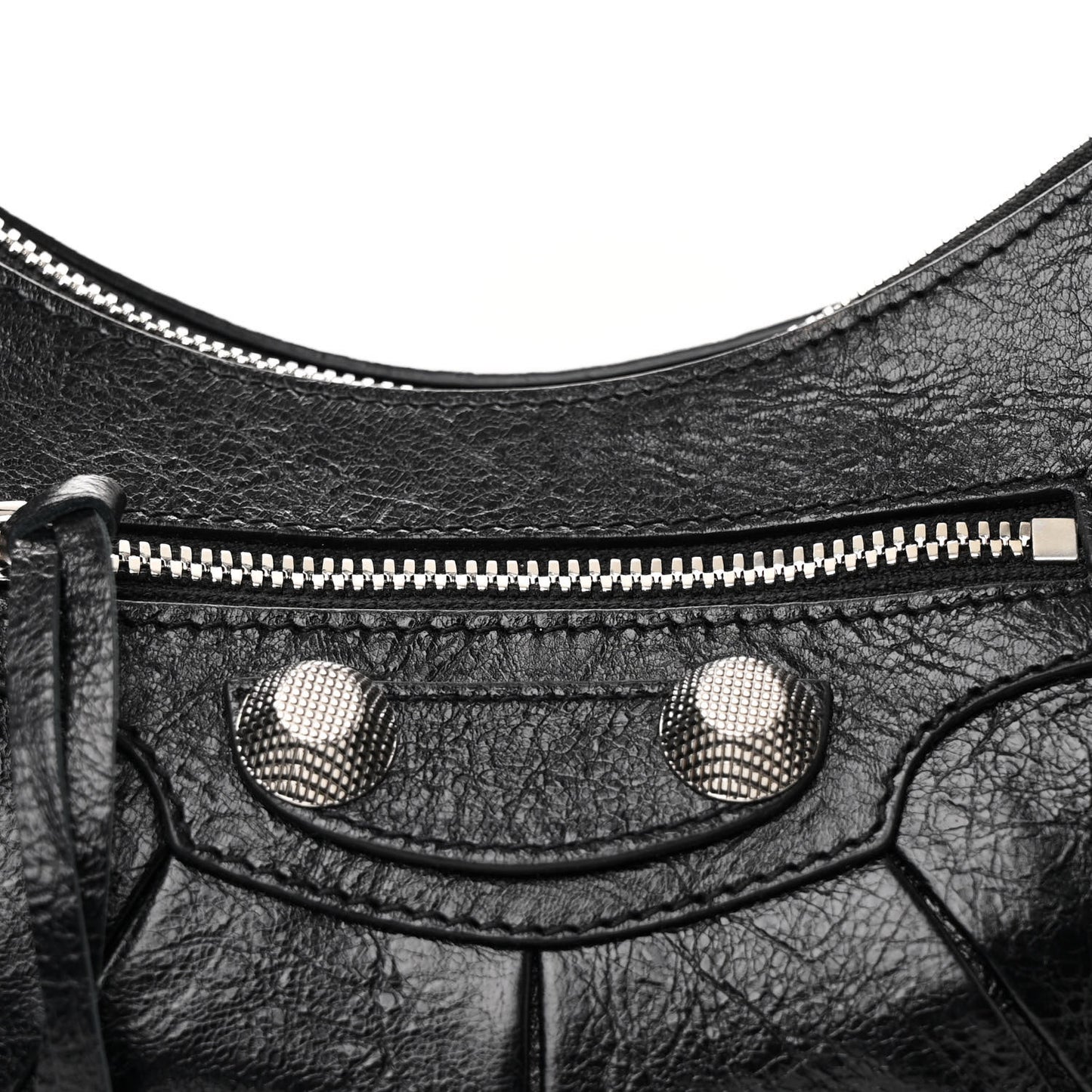 Agneau Arena Small Le Cagole Shoulder Bag Black