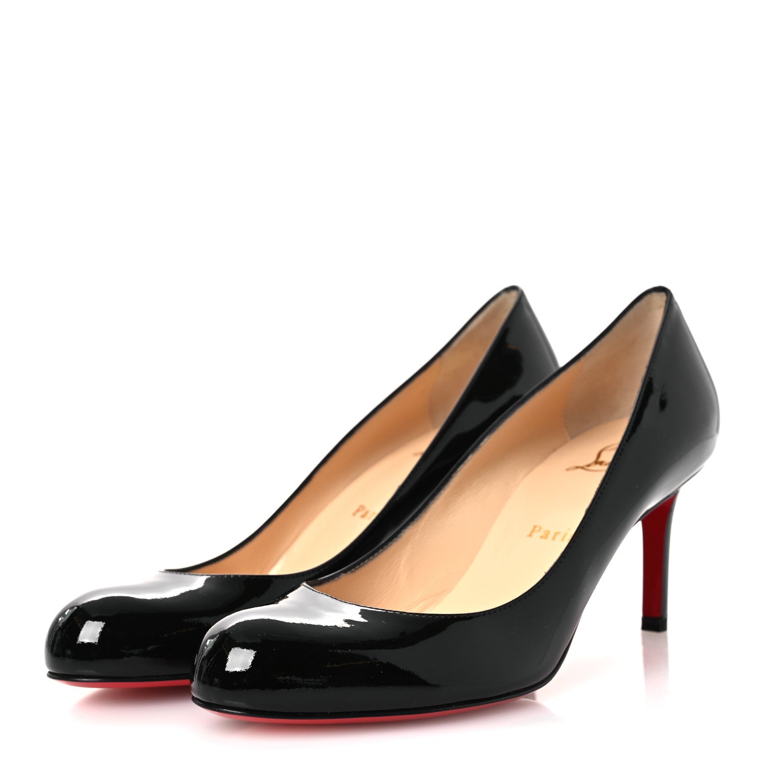 Christian Louboutin Patent Simple 70 Pumps 38.5 Black 4 of 10
