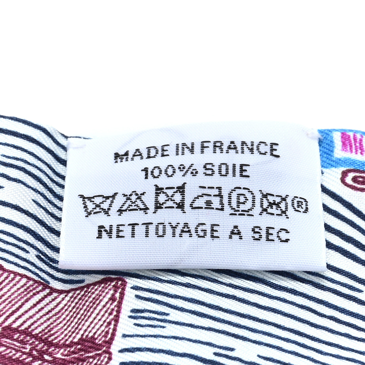 Hermes Silk Super Silk Quest Twilly Jaune Vert Fuchsia 3 of 3