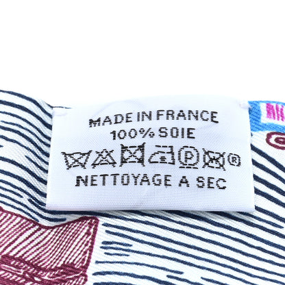 Hermes Silk Super Silk Quest Twilly Jaune Vert Fuchsia 3 of 3