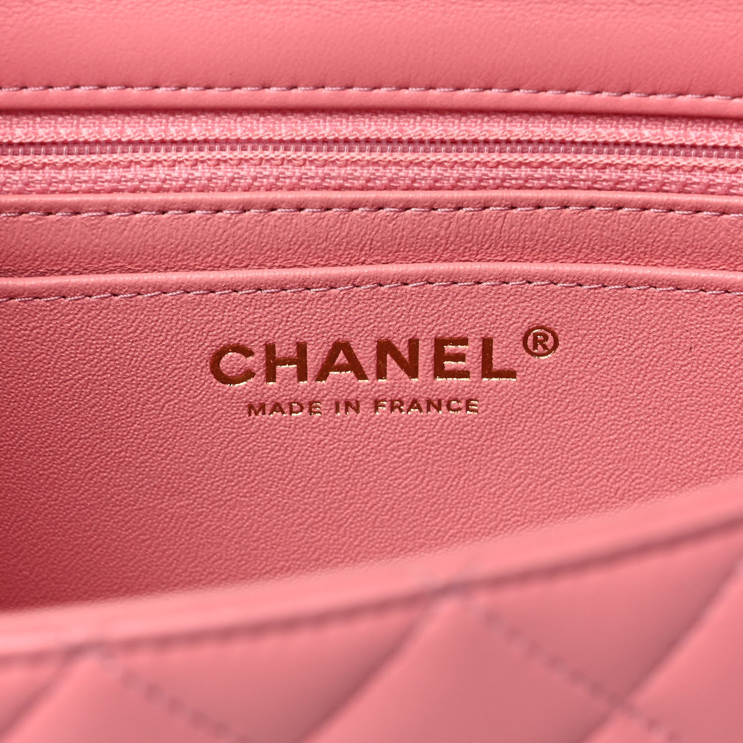 Chanel Lambskin Quilted Mini Rectangular Flap Pink 6 of 13