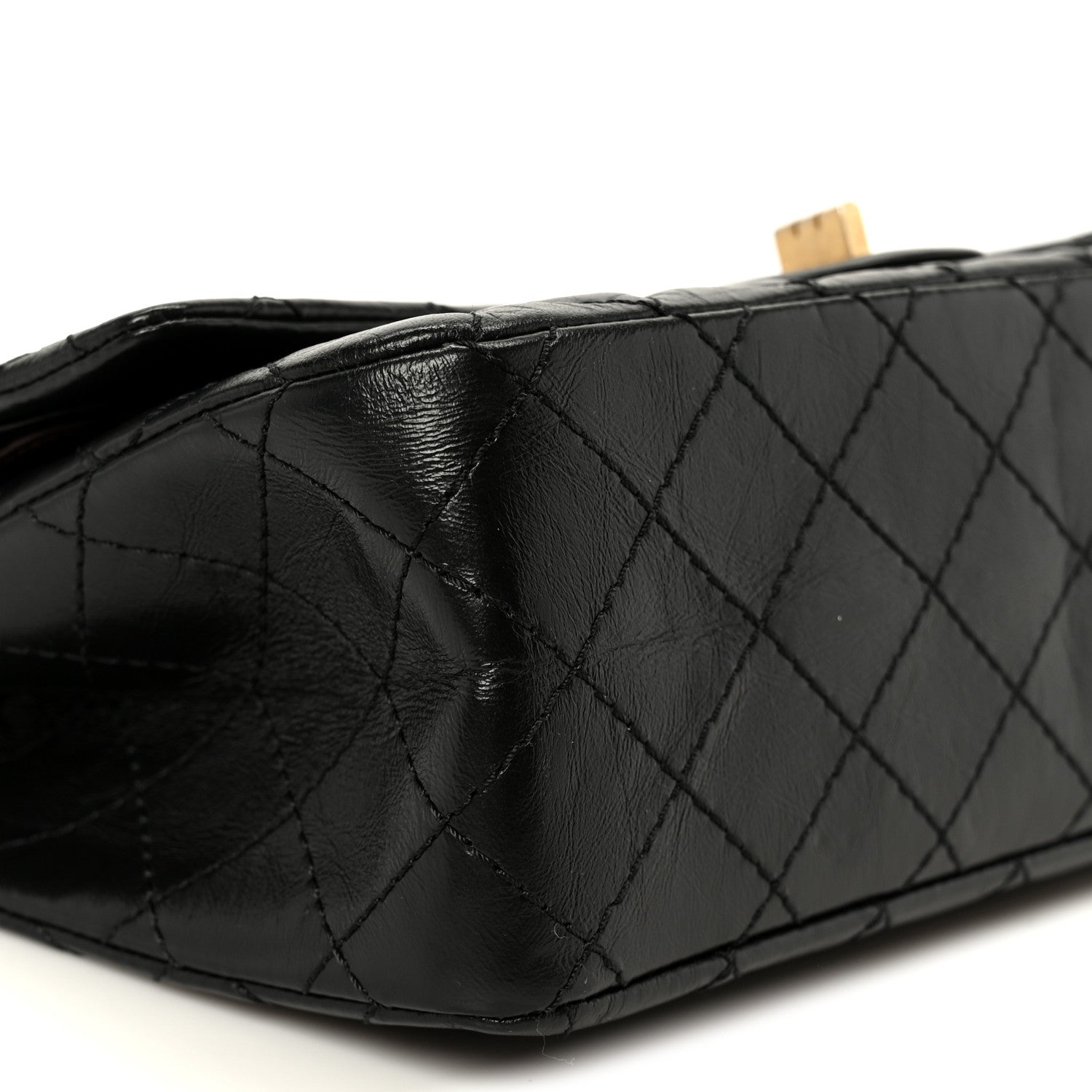 Chanel Aged Calfskin Quilted 2.55 Reissue 225 Flap Black 9 of 10