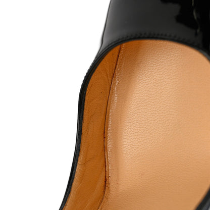 Christian Louboutin Patent Pigalle Plato 120 Pumps 37.5 Black Brown 9 of 9