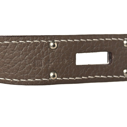 Hermes Taurillon Clemence Jypsiere 34 Etoupe 7 of 9