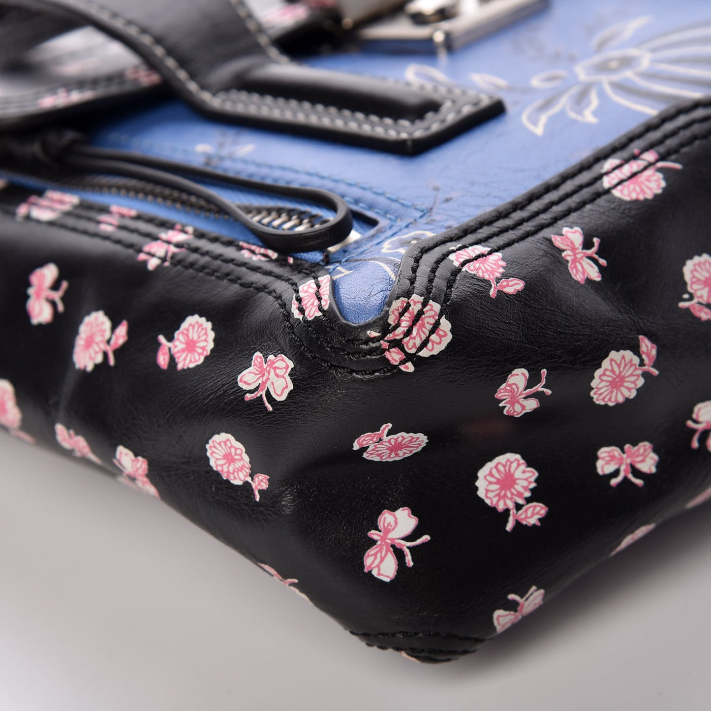 3.1 Calfskin Mini Pashli Floral Print Multicolor